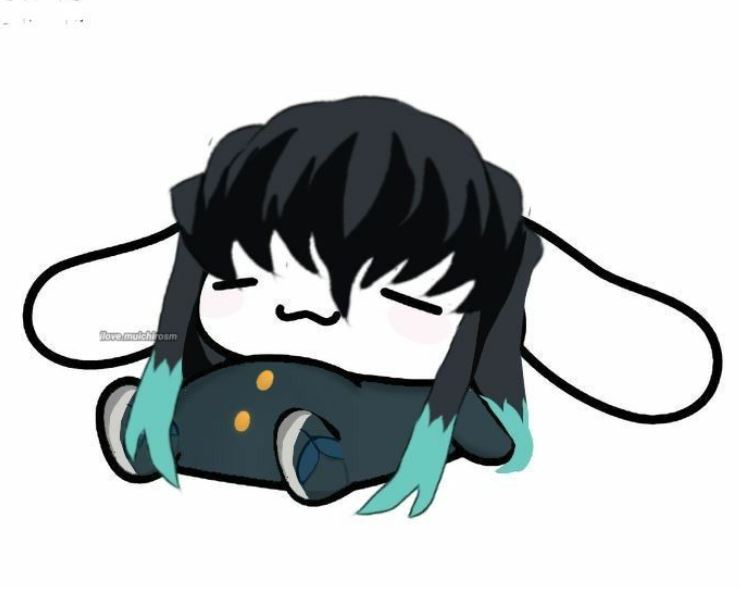 Muichirou hóa thỏ nằm thư giãn thoải mái