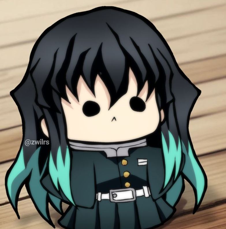 Muichirou với đôi mắt đen tròn dễ thương