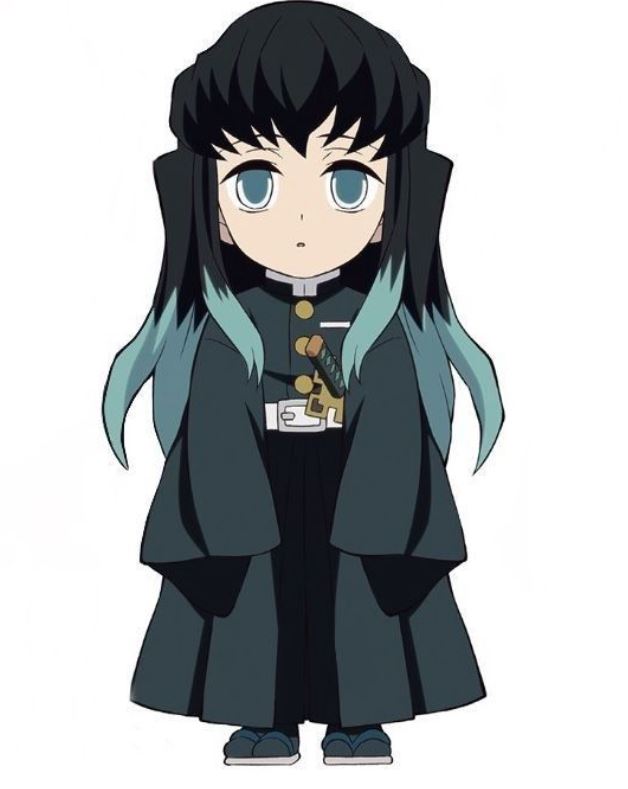 Muichirou đứng nghiêm trang lễ phép