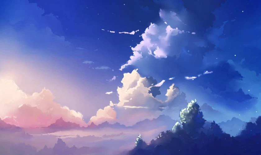 Ảnh nền chill bầu trời