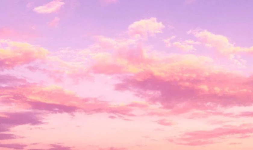 Wallpaper chill bầu trời màu hồng
