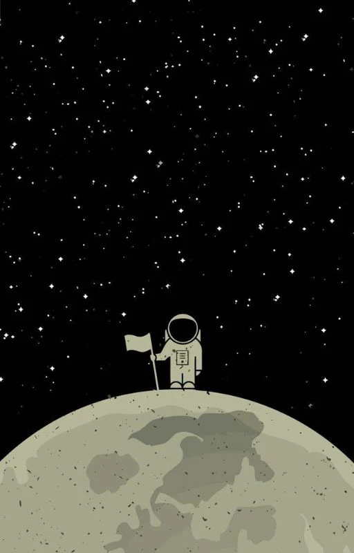 Hình nền chill phi hành gia cho điện thoại