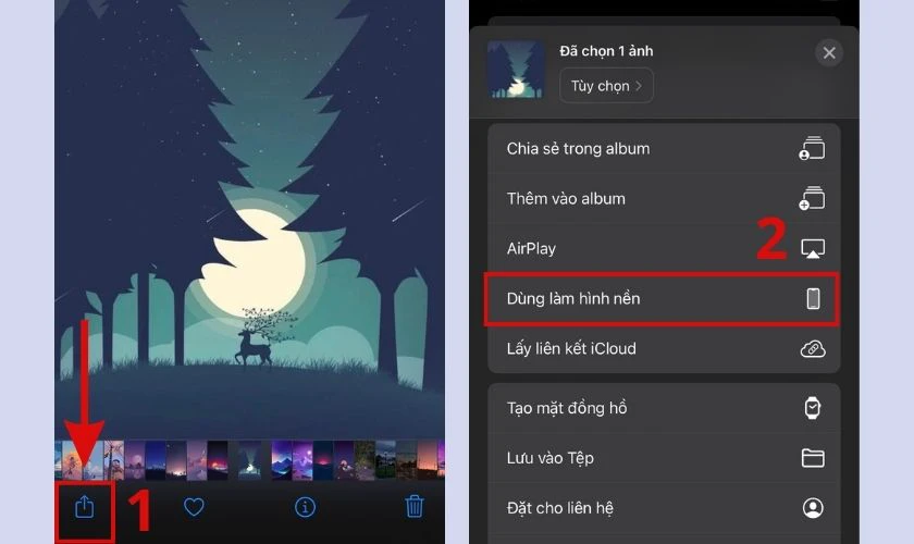cài hình nền trên iphone