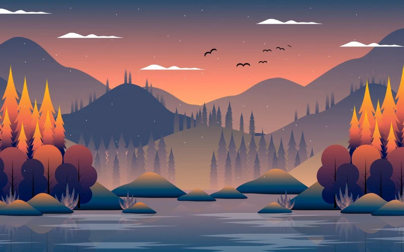 ảnh nền 2d chill