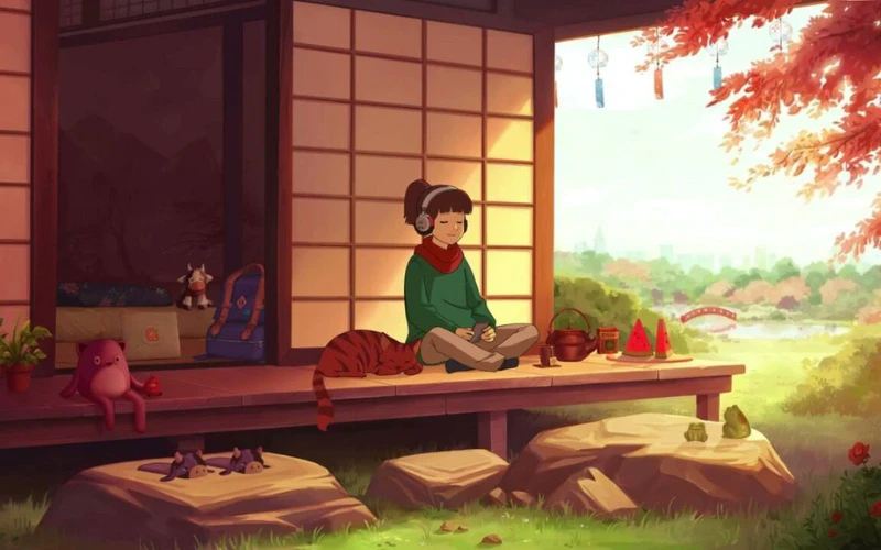 ảnh chill lofi cho máy tính