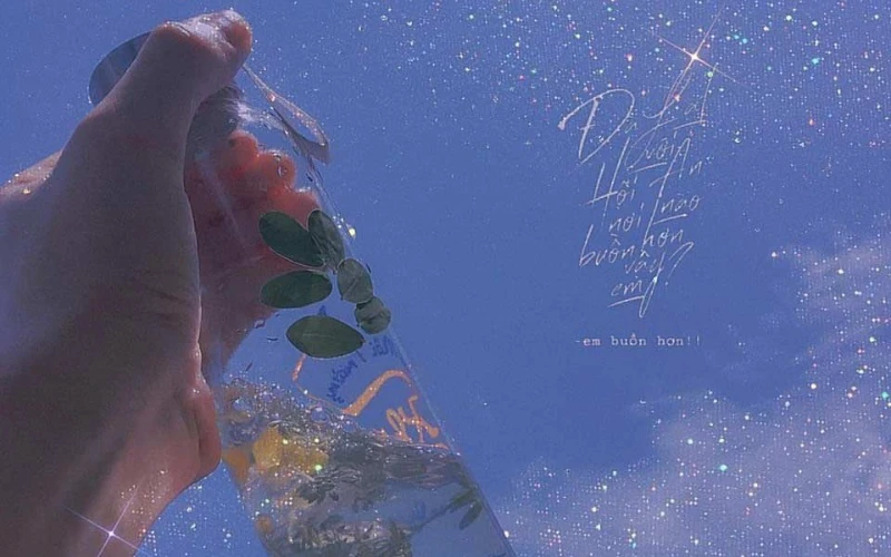 ảnh nền máy tính chill lấp lánh