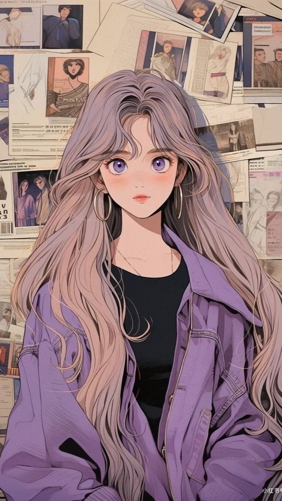 Hình nền màu tím cute, dễ thương