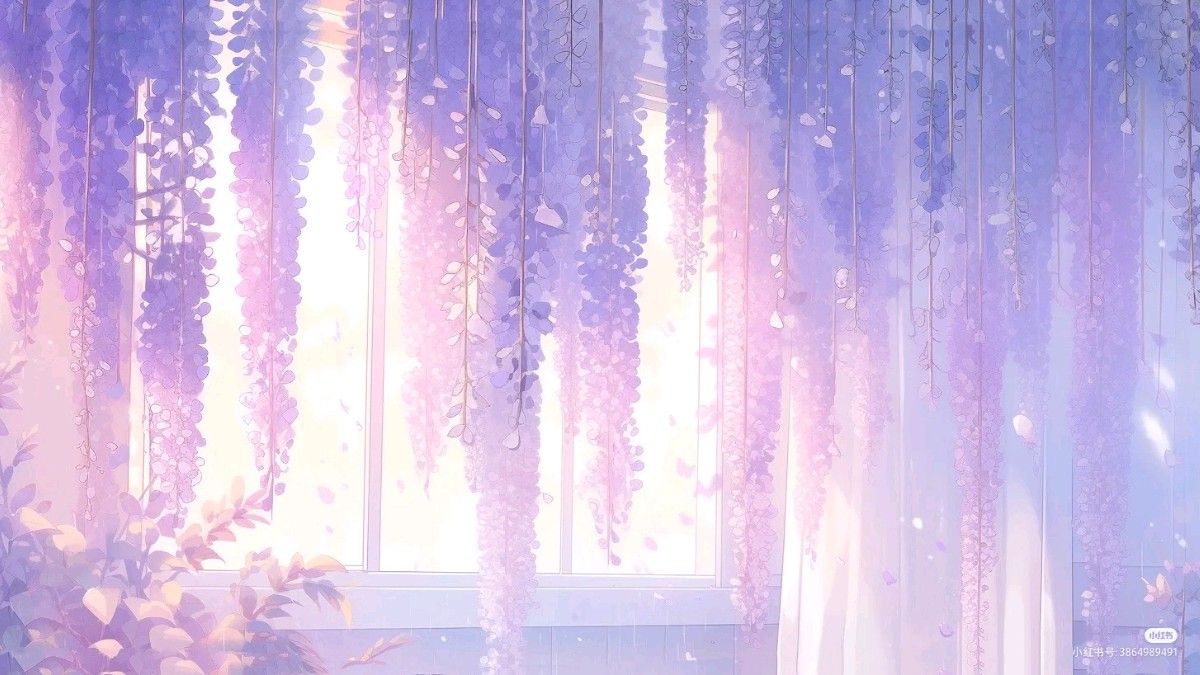 Hình nền hoa màu tím nhẹ nhàng