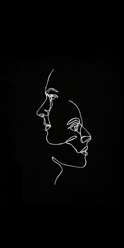 Hình nền điện thoại buồn màu đen