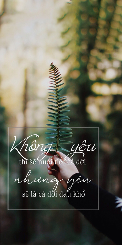 Hình nền điện thoại buồn về tình yêu