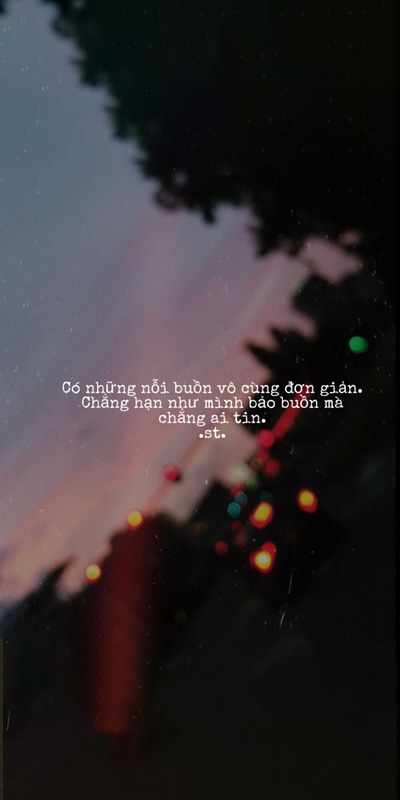 hình nền điện thoại buồn dành cho bạn