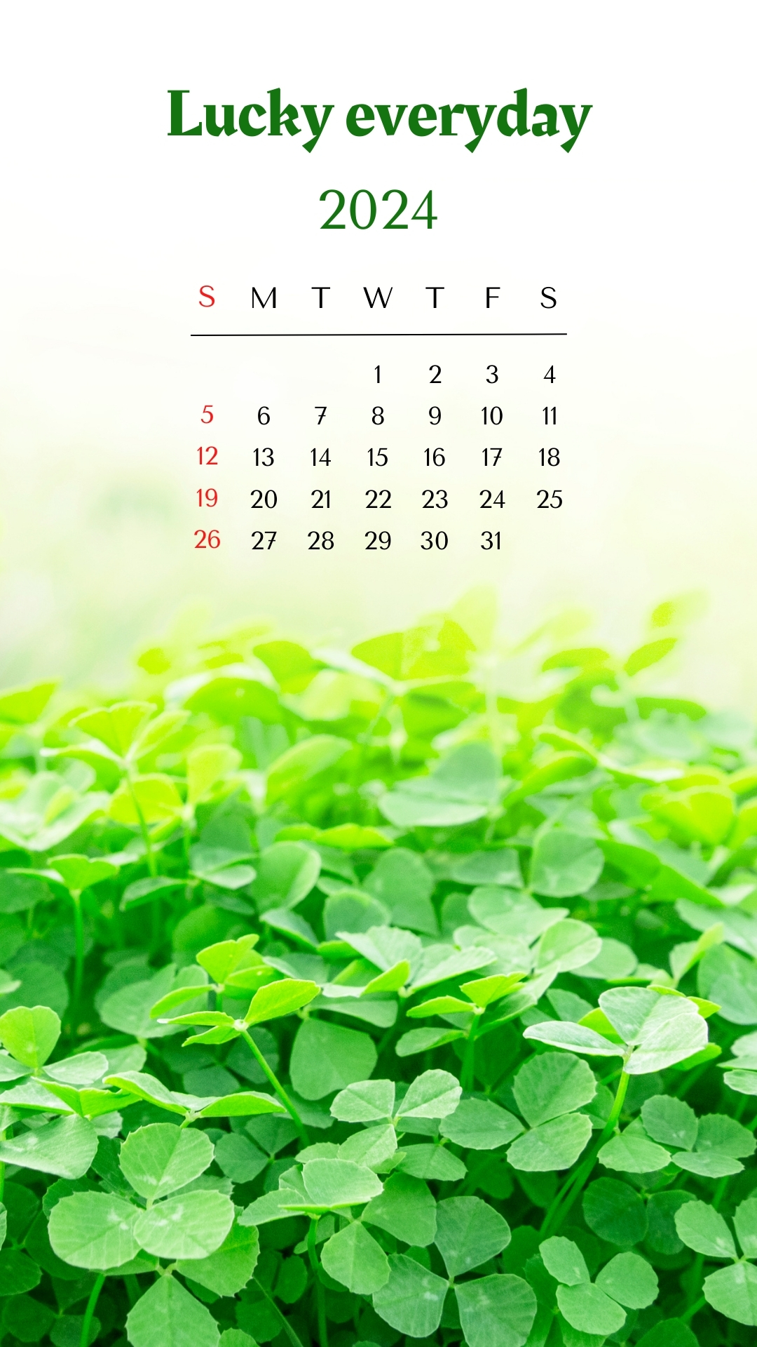 hình nền may mắn cỏ 4 lá