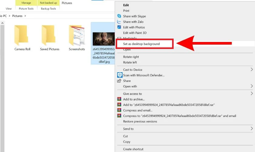 Tải và cài đặt hình nền Tôn Ngộ Không 4K cho máy tính