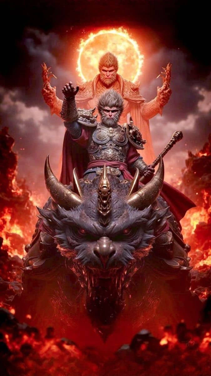 Hình nền Tôn Ngộ Không hệ hỏa