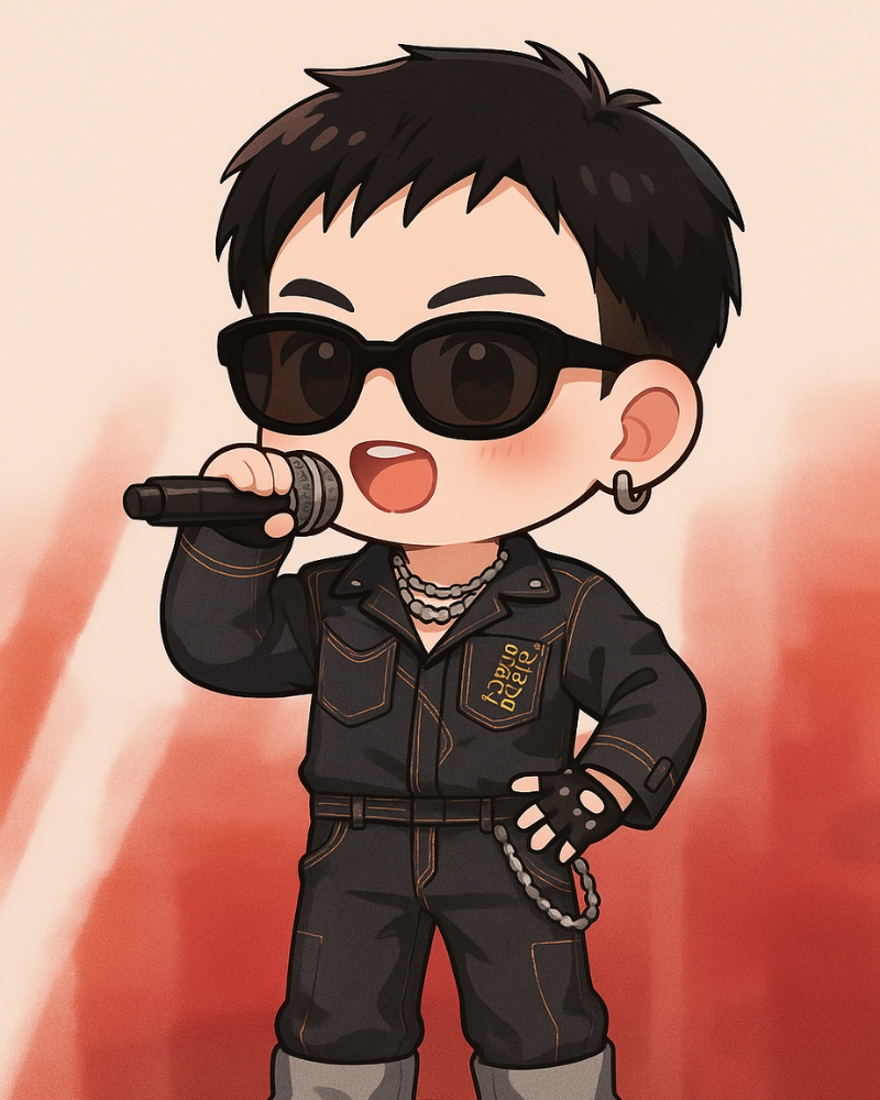 Ảnh Quang Hùng MasterD chibi trong trang phục idol trẻ trung