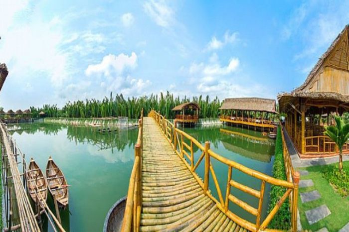 Chụp ảnh rừng dừa Bảy Mẫu