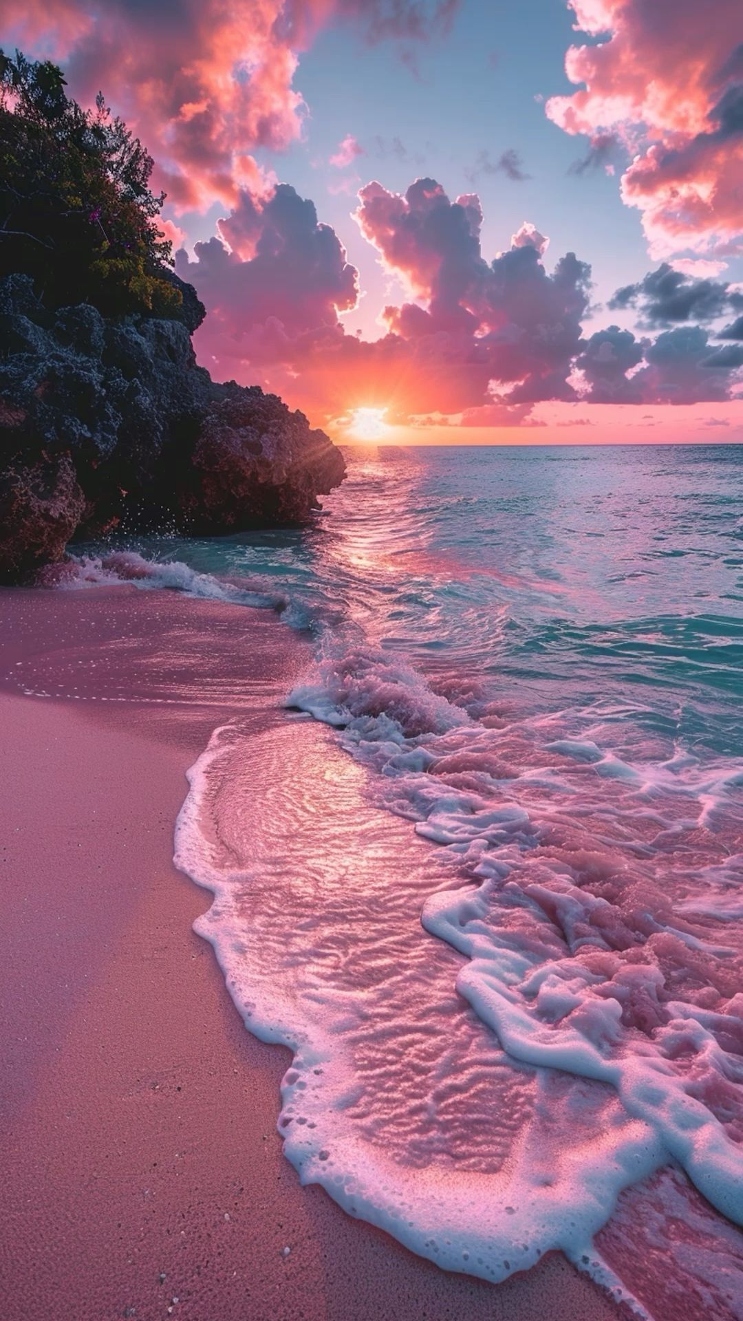 Hình nền biển hoàng hôn đẹp, chill