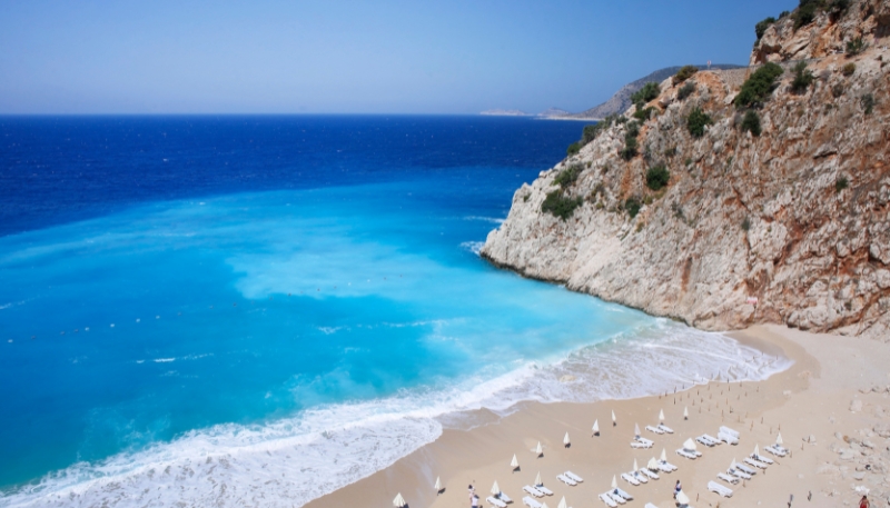 Hình nền màu xanh nước biển, background powerpoint biển