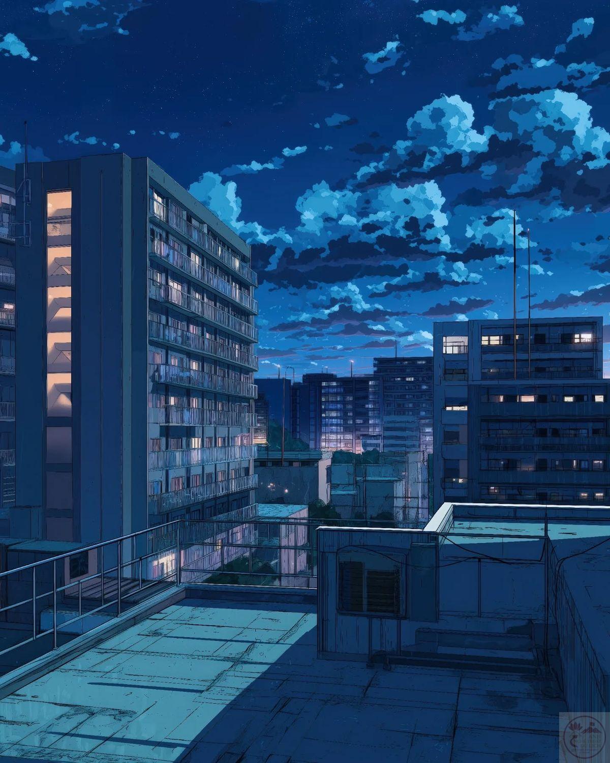 Giữa đêm tối, cảnh vật mang lại cảm giác yên bình và sâu lắng