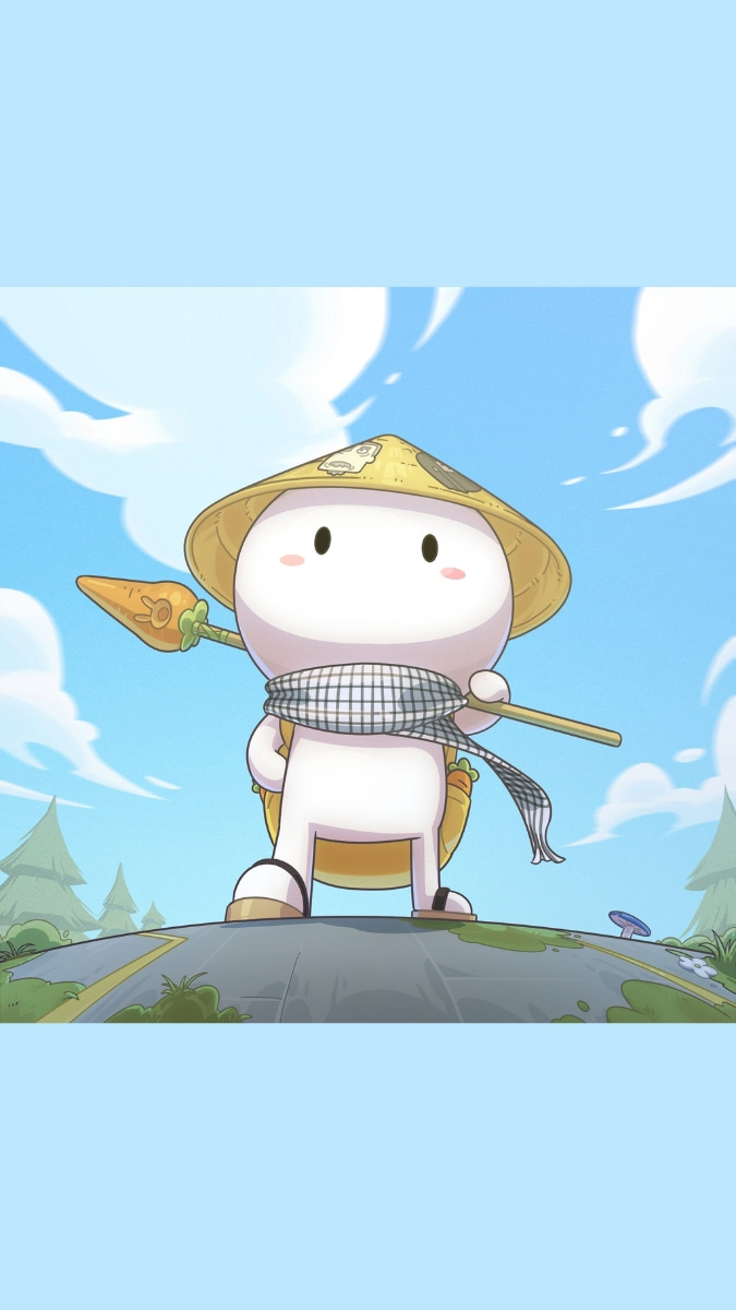 Hình thỏ bảy màu dễ thương