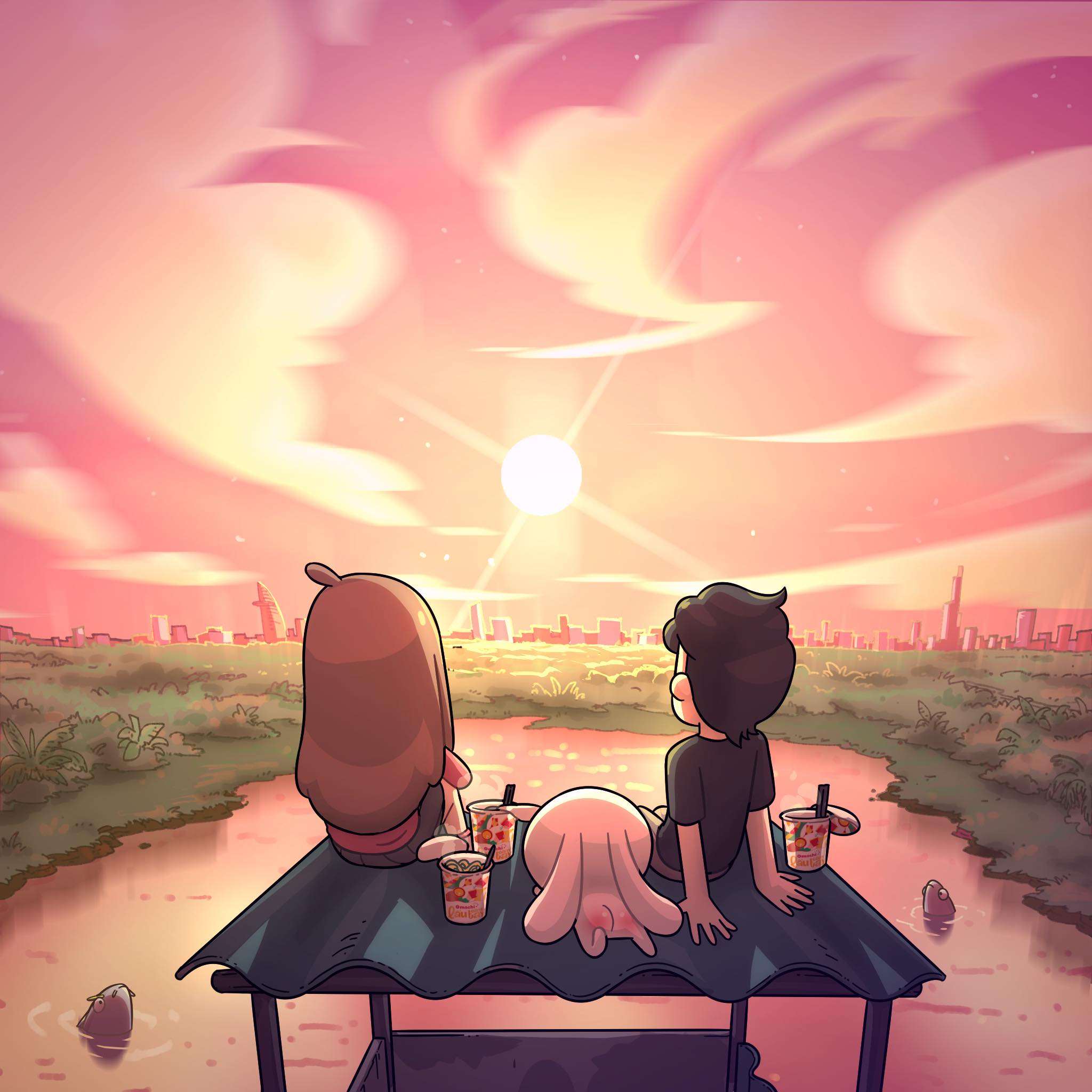 Thỏ 7 màu siêu dễ thương