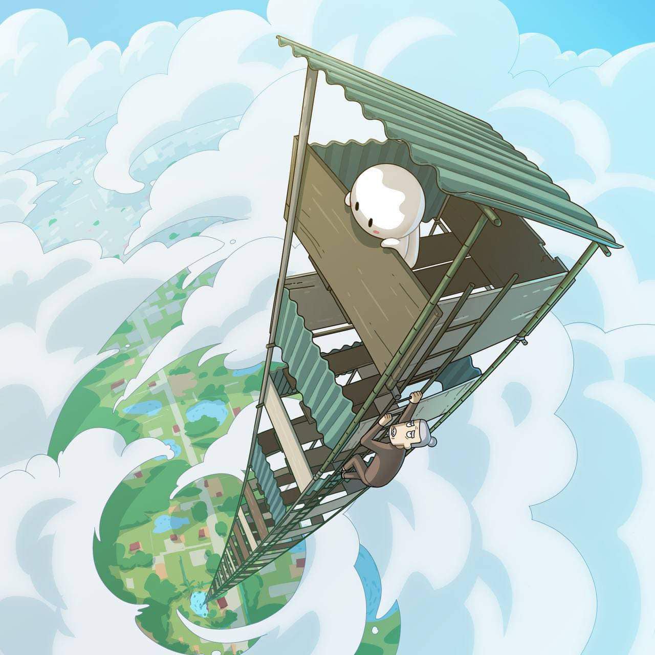 Meme thỏ 7 màu dễ thương