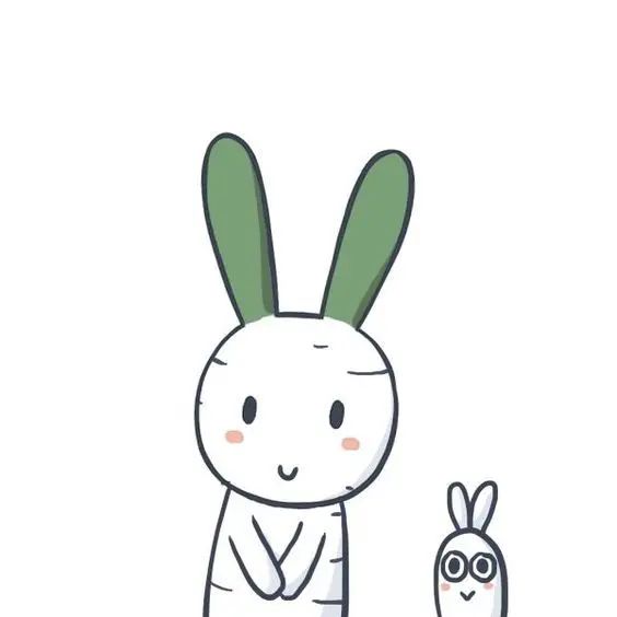 Hình nền máy tính thỏ 7 màu