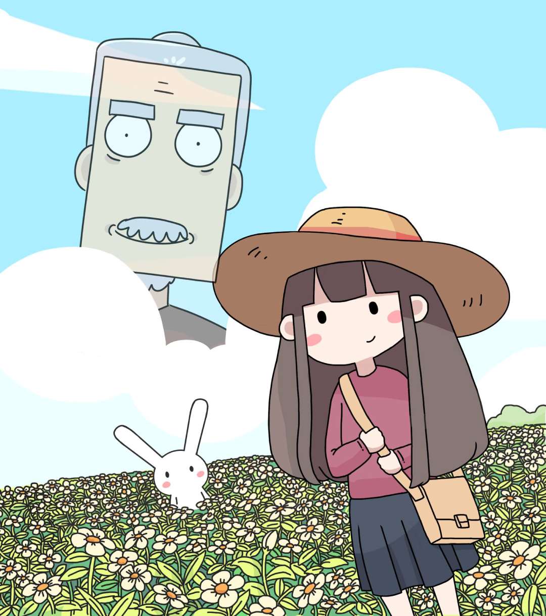 Hình nền thỏ 7 màu tablet