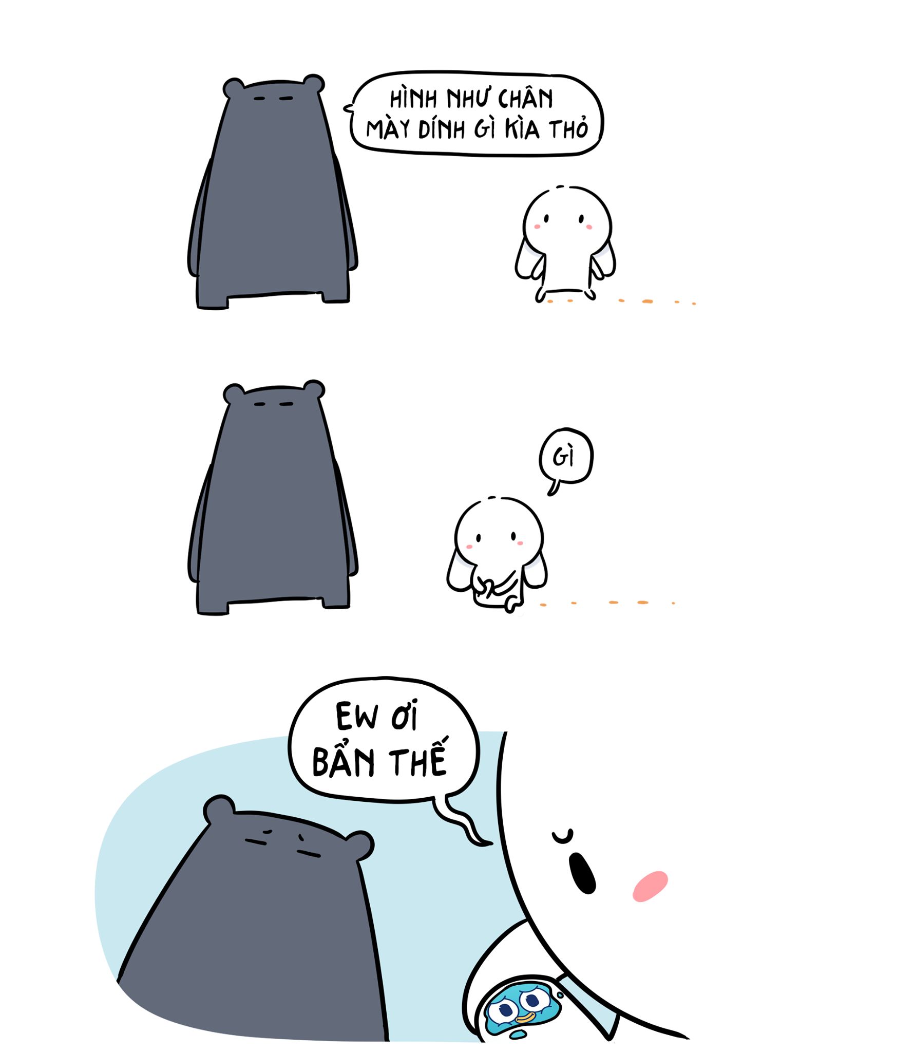 Hình nền thỏ 7 màu meme