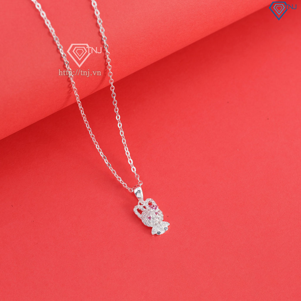 Dây chuyền bạc cho bé hình con thỏ dễ thương DTN0050