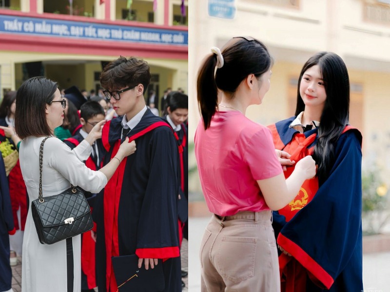 chụp kỷ yếu cùng con mặc gì