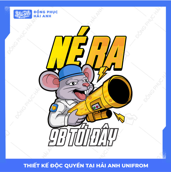 Hình in logo con chuột ngầu, đáng yêu