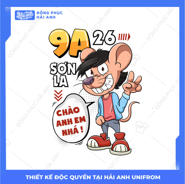 Mẫu hình in chuột 9A cá tính, phong cách