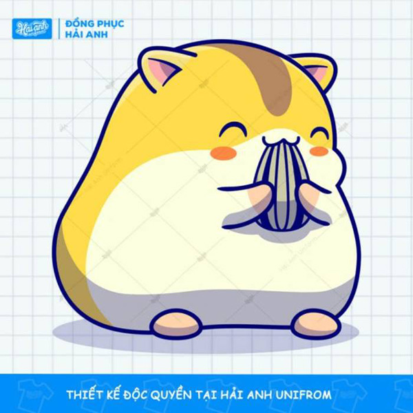 Logo lớp hình chuột màu vàng siêu cute