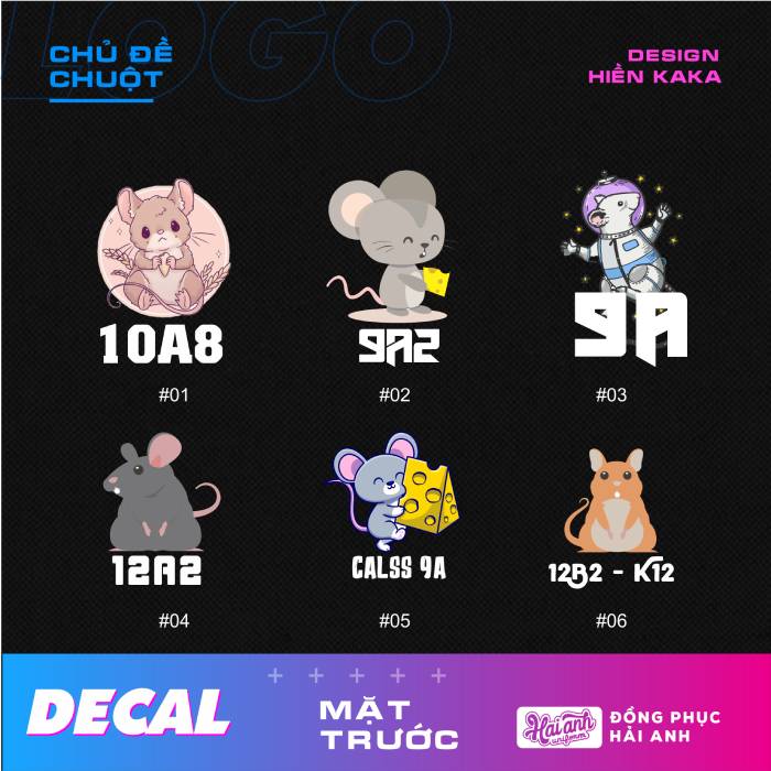 9 Mẫu Logo Hình Con Chuột Dành Riêng Cho Tuổi Mậu Tý 2008