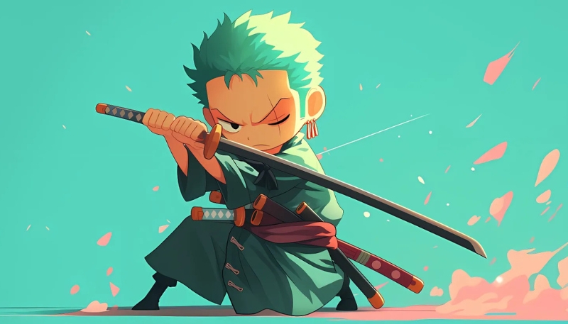 ảnh nền zoro 4k máy tính đơn giản