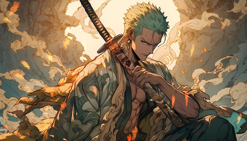 ảnh nền zoro 4k máy tính thu hút