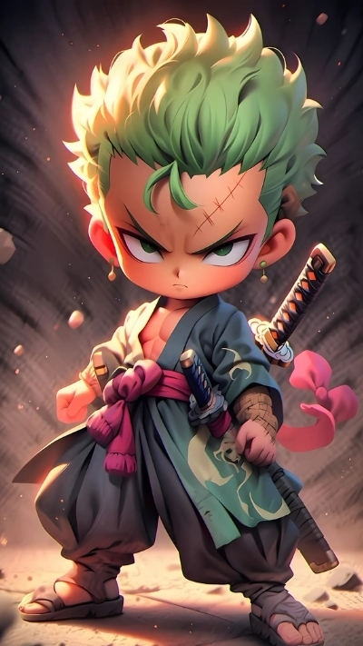 ảnh nền zoro cute đáng yêu
