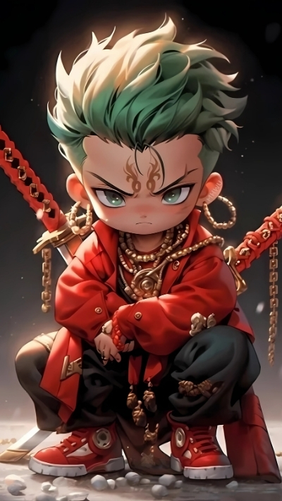 ảnh nền zoro cute trang phục