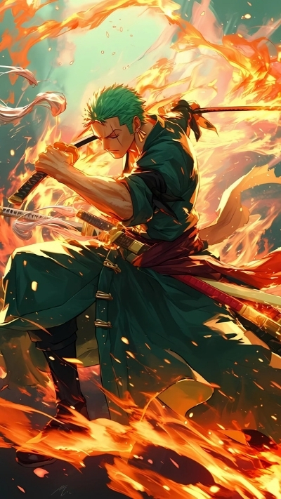 ảnh nền zoro chiến đấu bão táp