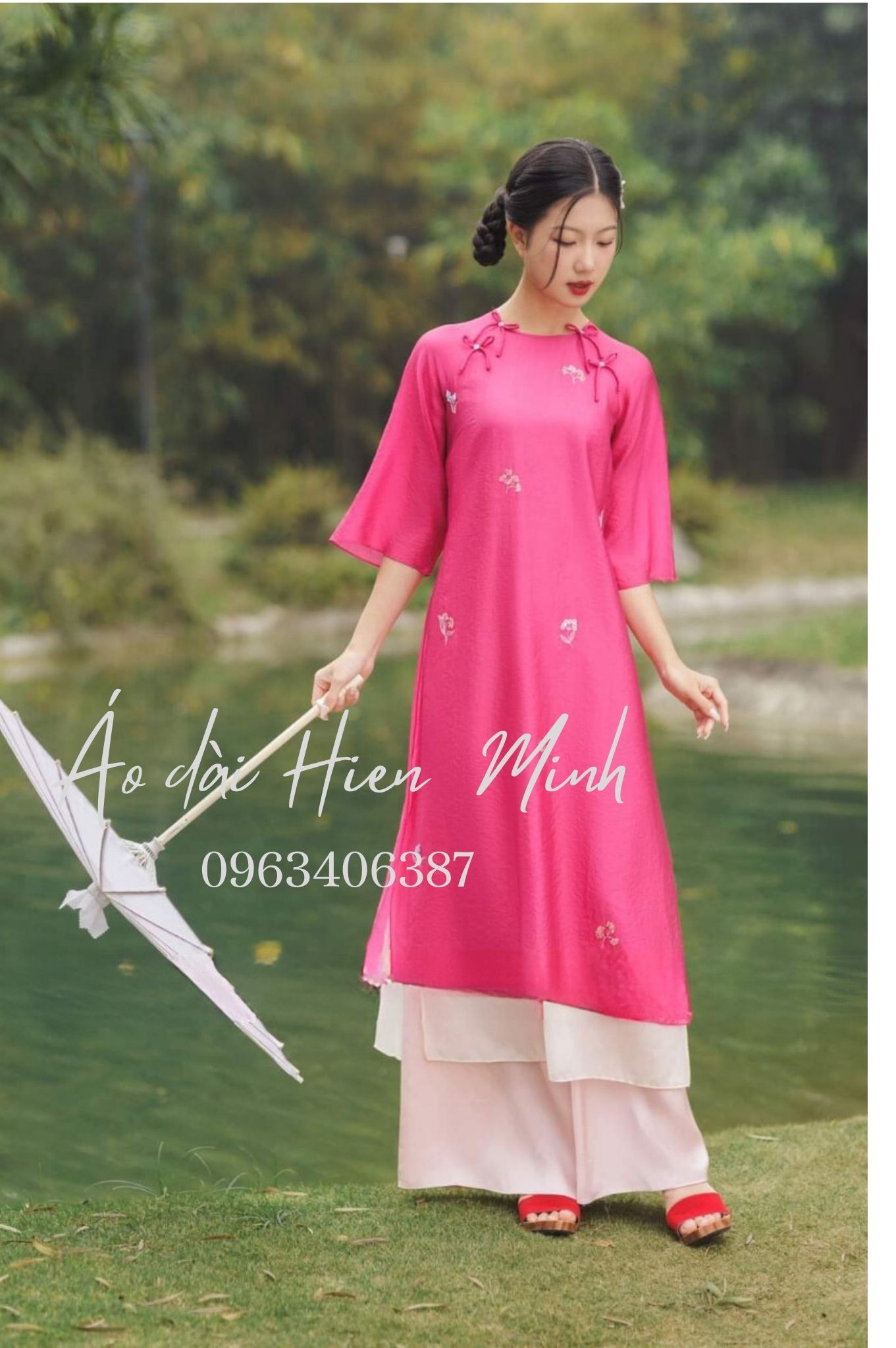 ao dai cach tan chan vay