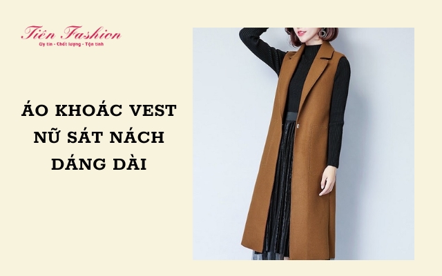 Áo khoác vest nữ sát nách - vest sát nách dài