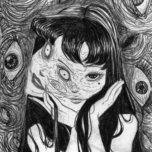 Ảnh đại diện hoạt hình nữ đen trắng 2025