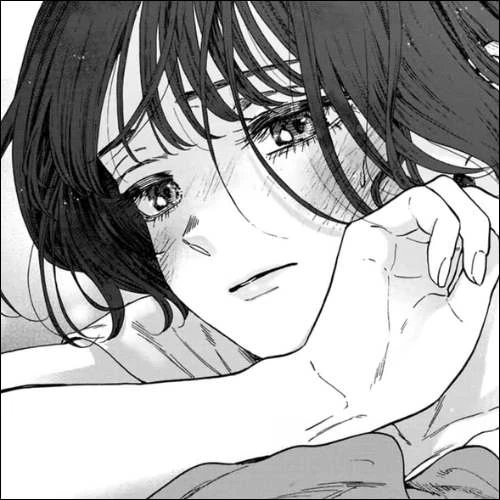 Ảnh đại diện hoạt hình nữ đen trắng hiện đại