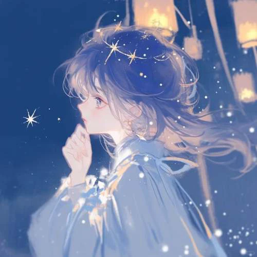 Ảnh đại diện hoạt hình nữ phát sáng đẹp, cute nhất