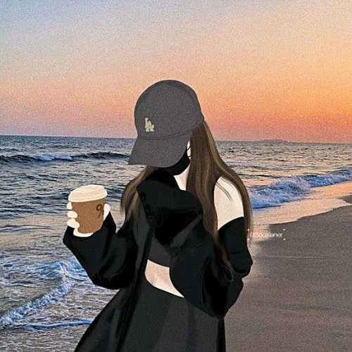 Avatar ảnh anime nữ đội mũ ngầu