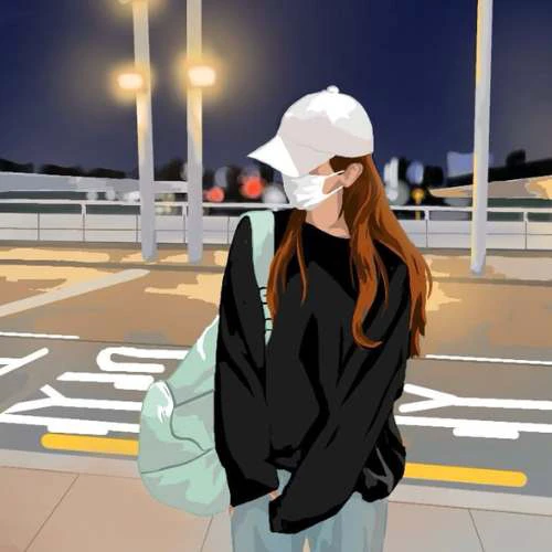 Avatar ảnh anime nữ đội mũ ngầu, chất nhất