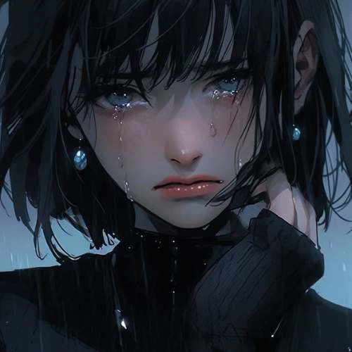 Avatar anime nữ tâm trạng