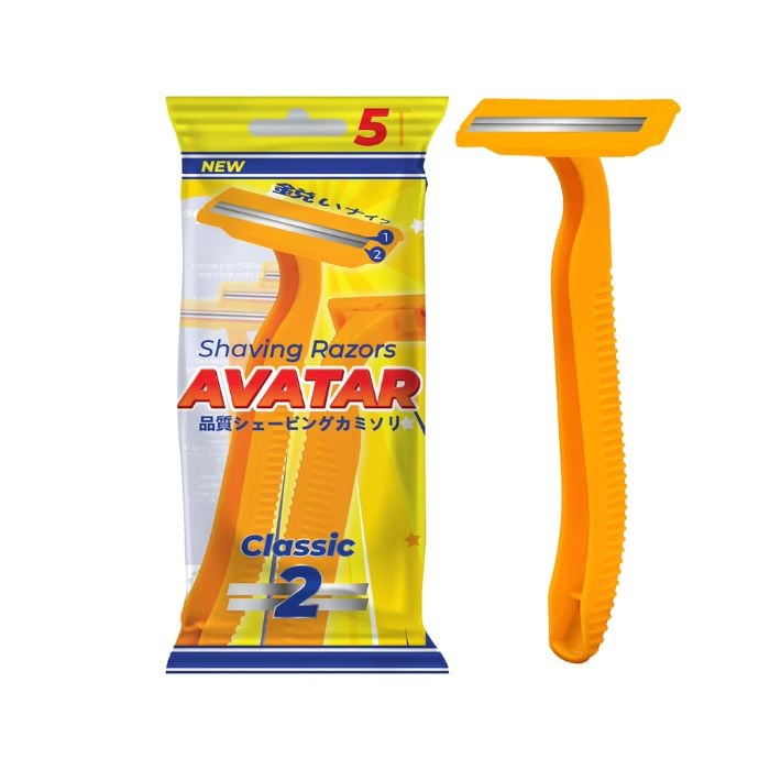 Dao Cạo Râu 2 Lưỡi Tay Cầm Nhựa Avatar Shaving Razors Thép Không Gỉ