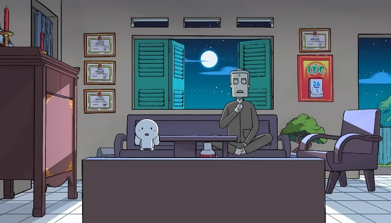 Thỏ 7 màu và ông Năm chia sẻ cảm xúc